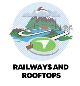 RAILSWAYS AND ROOFTOPS