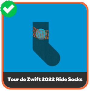 Tour de Zwift 2022 Ride Socks